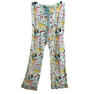 Nick and Nora Pajama Bottoms Sz XL Artist Painter Paris Soft Lounge Drawstring
